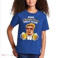 Make Oktoberfest Great Again Funny Trump Beer Mug Meaningful Gift Kids T-Shirt thumb 2