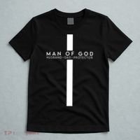 Man Of God Husband Dad Protector T-Shirt thumb 5