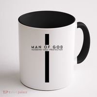 Man Of God Husband Dad Protector Coffee Mug thumb 1