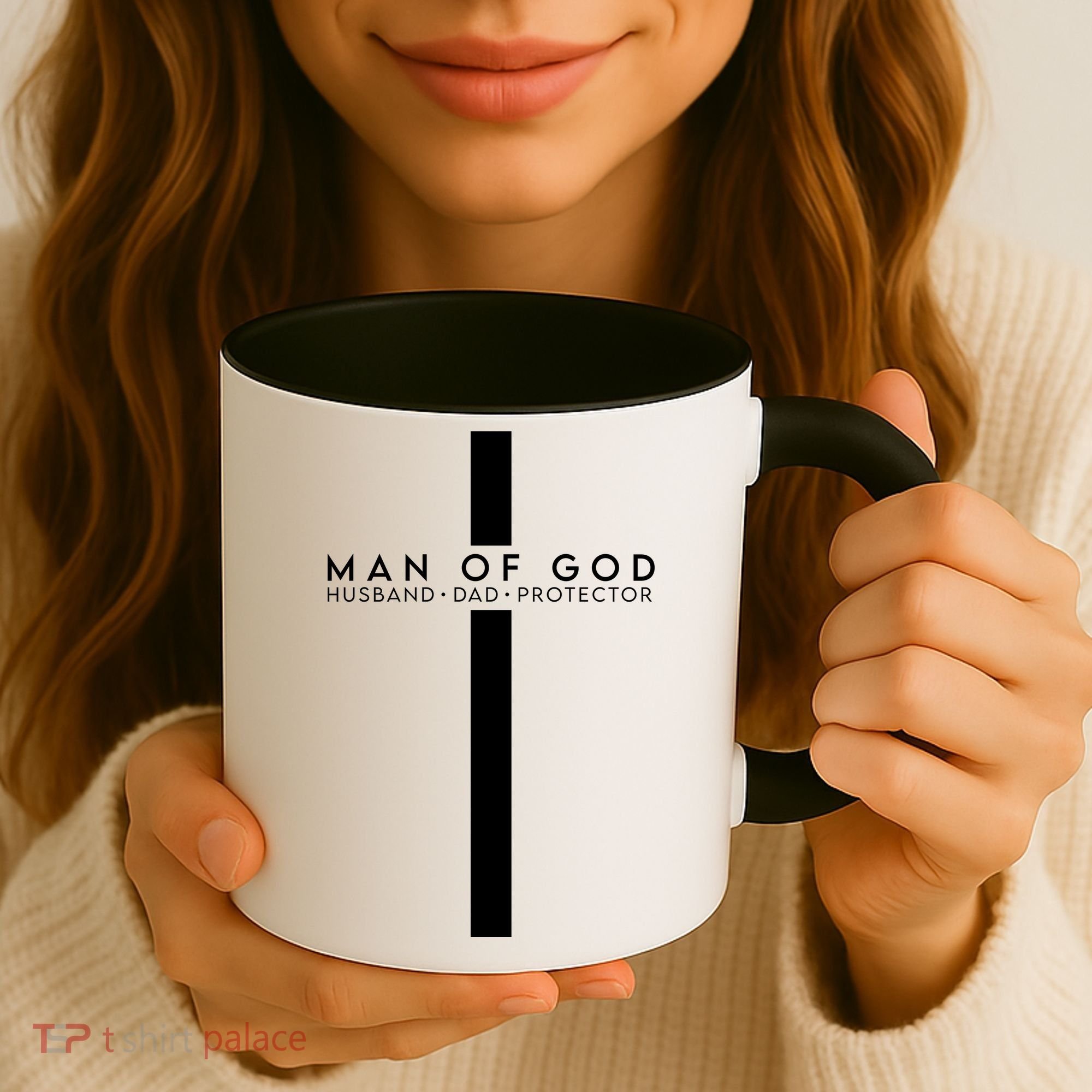 Man Of God Husband Dad Protector Coffee Mug