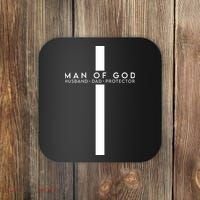 Man Of God Husband Dad Protector Coaster thumb 0
