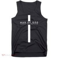 Man Of God Husband Dad Protector Tank Top thumb 0