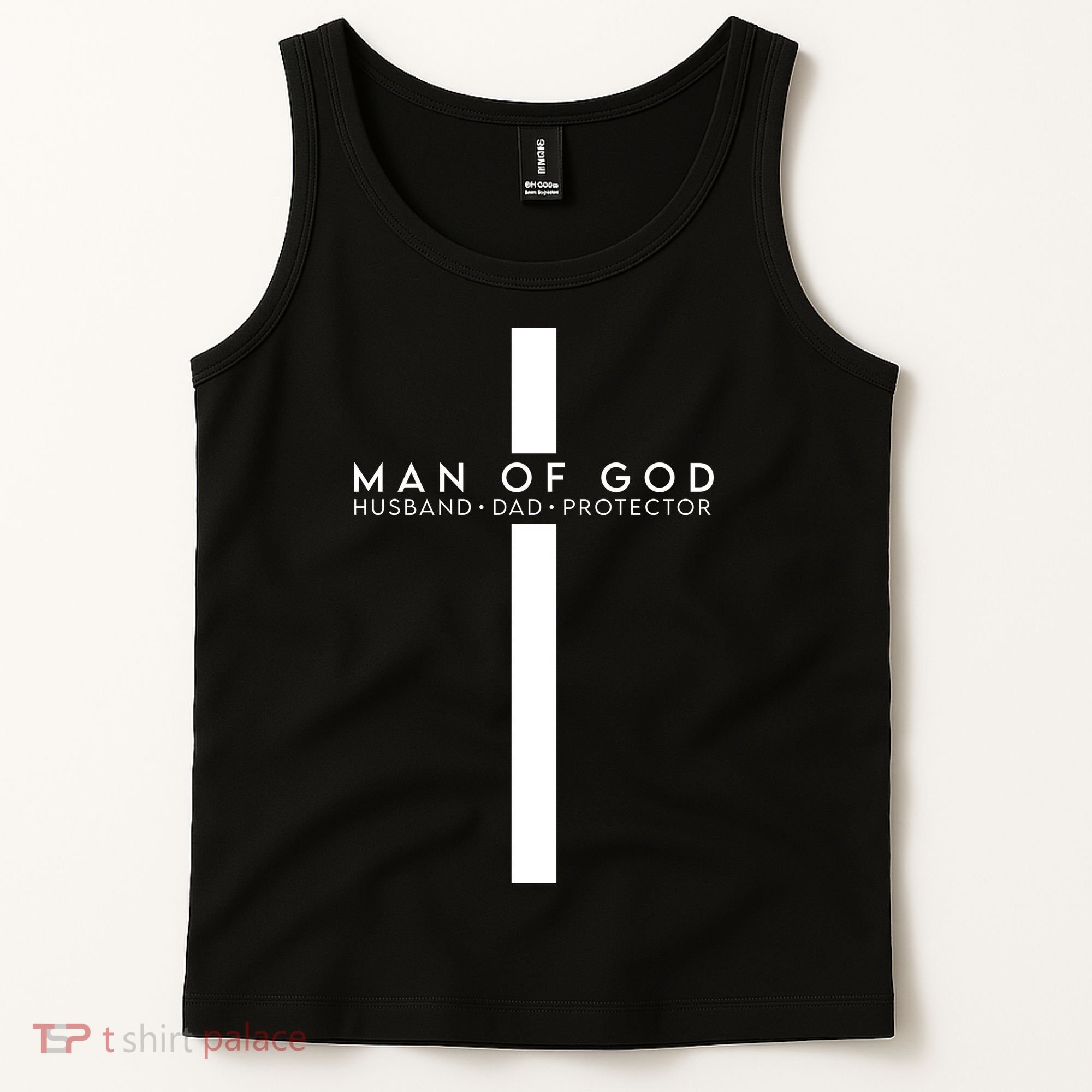 Man Of God Husband Dad Protector Tank Top