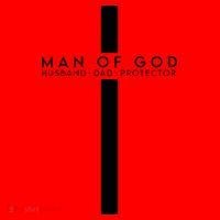Man Of God Husband Dad Protector Santa Hat thumb 1