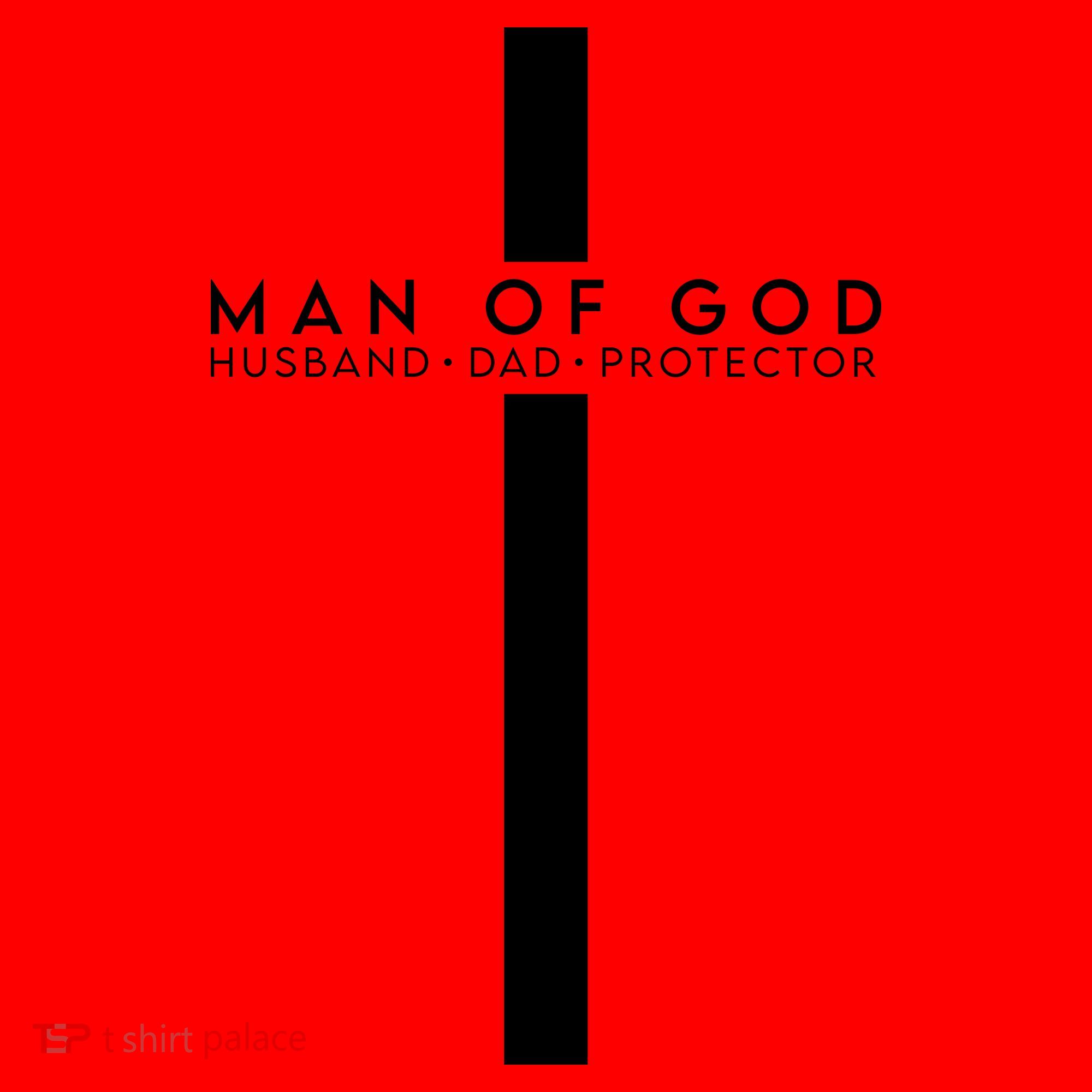 Man Of God Husband Dad Protector Santa Hat