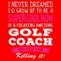 Mom Of Golf Coach Funny I Never Dreamed Cool Gift Santa Hat thumb 1
