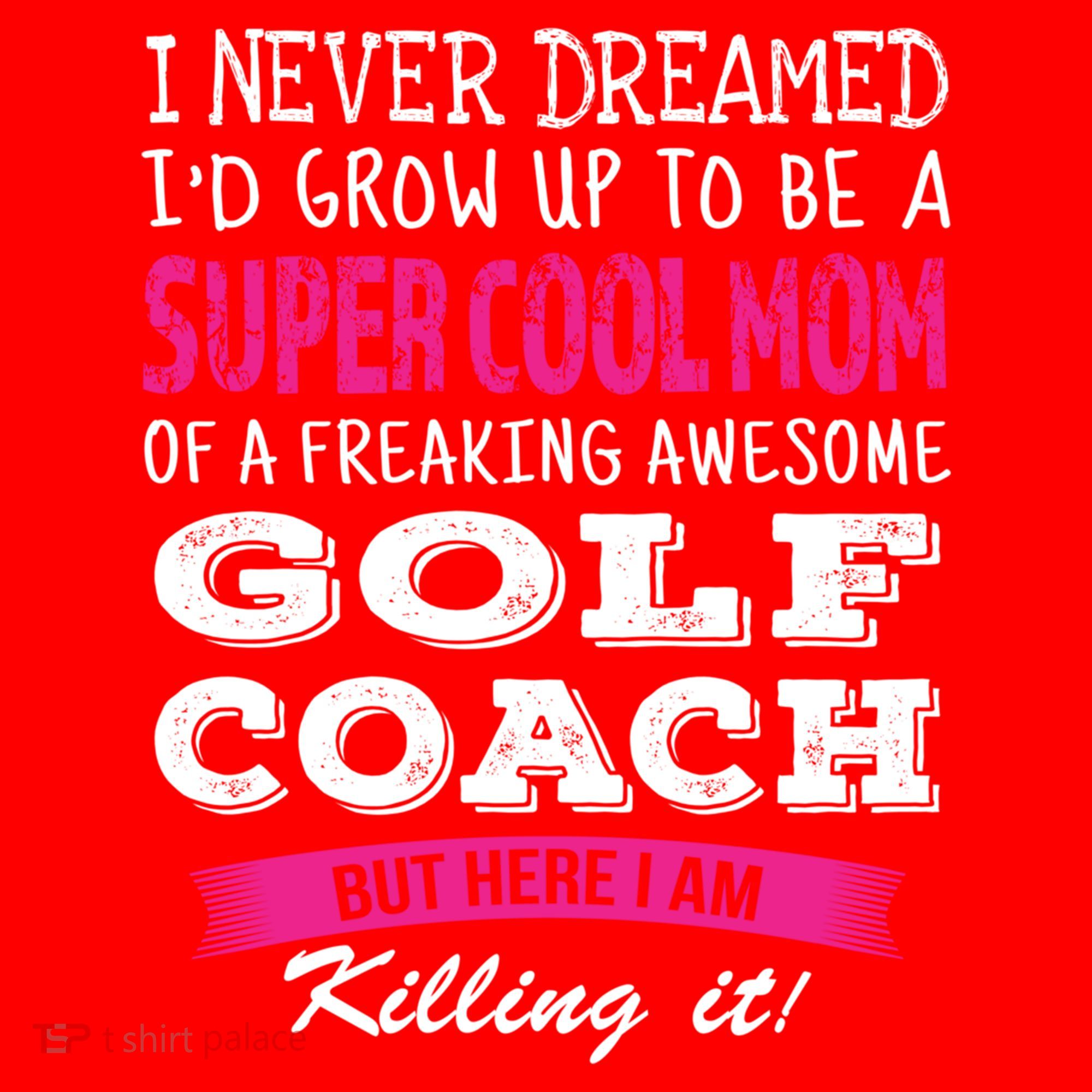 Mom Of Golf Coach Funny I Never Dreamed Cool Gift Santa Hat