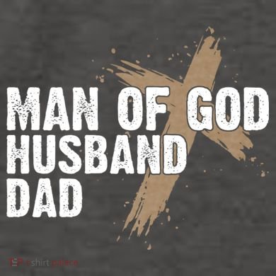 Man Of God Husband Dad Religious Cross FatherS Day Faith Vector Backpack