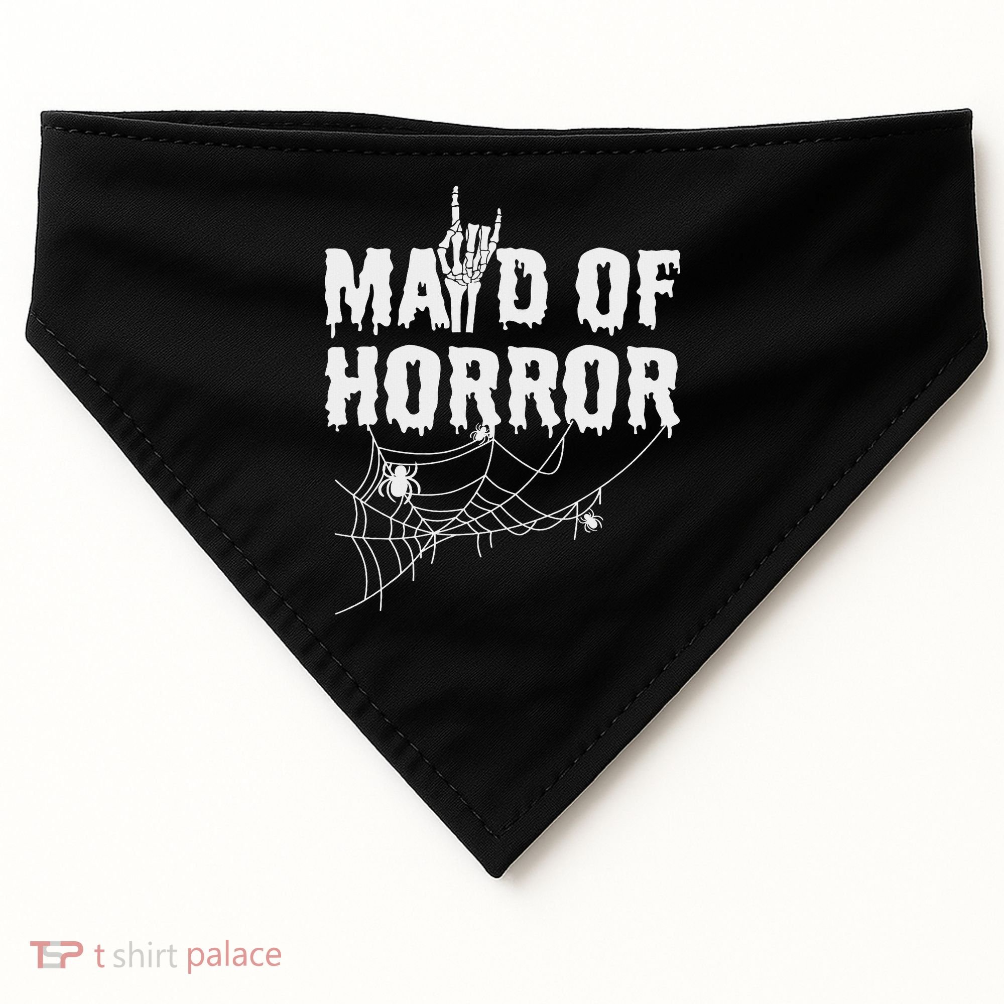 Maid Of Horror Bride Bridesmaid Halloween Bachelorette USA-Made Doggie Bandana