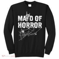 Maid Of Horror Bride Bridesmaid Halloween Bachelorette Sweatshirt thumb 0