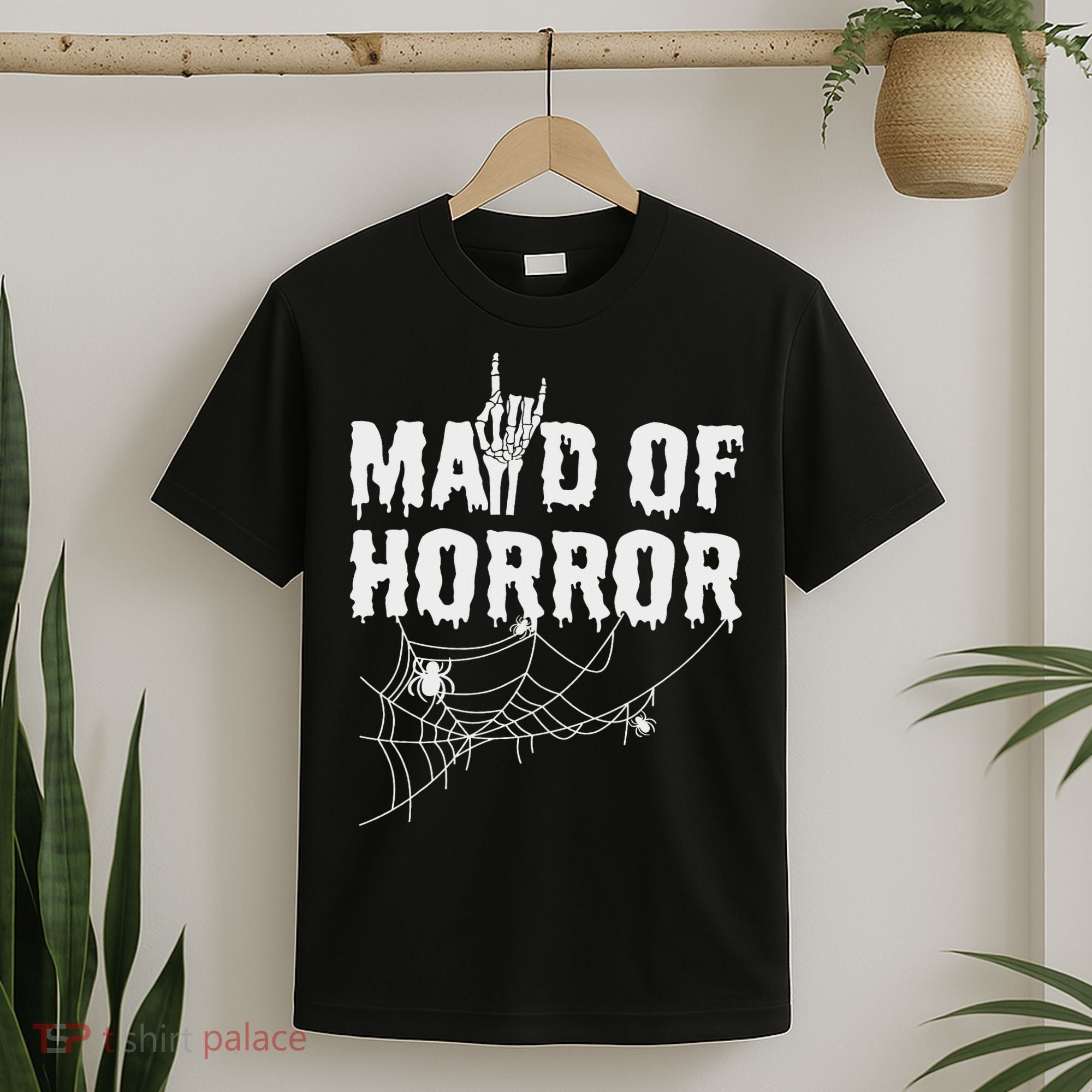 Maid Of Horror Bride Bridesmaid Halloween Bachelorette T-Shirt