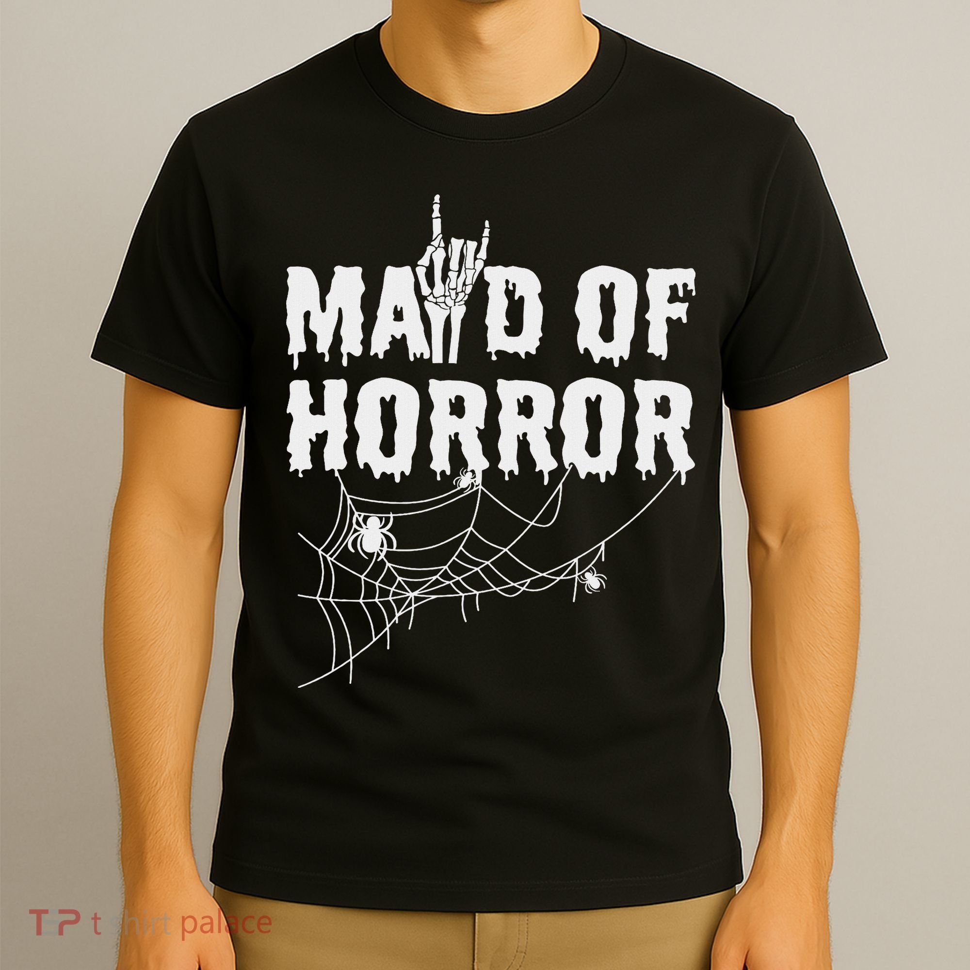 Maid Of Horror Bride Bridesmaid Halloween Bachelorette T-Shirt