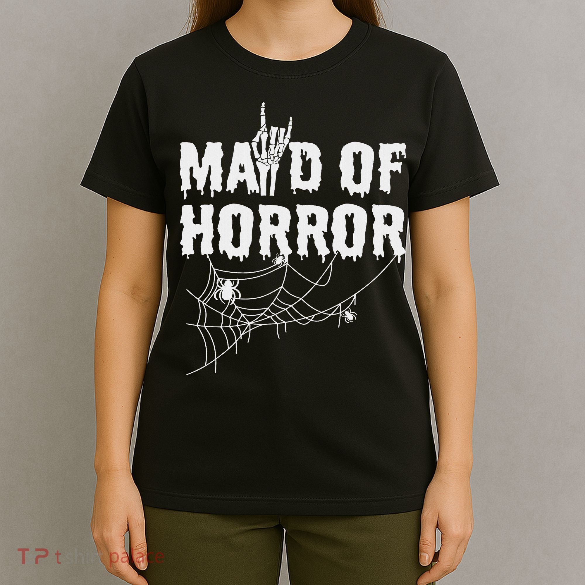 Maid Of Horror Bride Bridesmaid Halloween Bachelorette T-Shirt