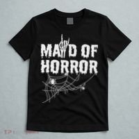 Maid Of Horror Bride Bridesmaid Halloween Bachelorette T-Shirt thumb 5