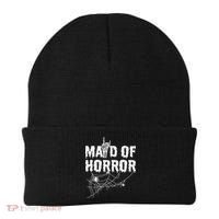 Maid Of Horror Bride Bridesmaid Halloween Bachelorette Beanie thumb 0