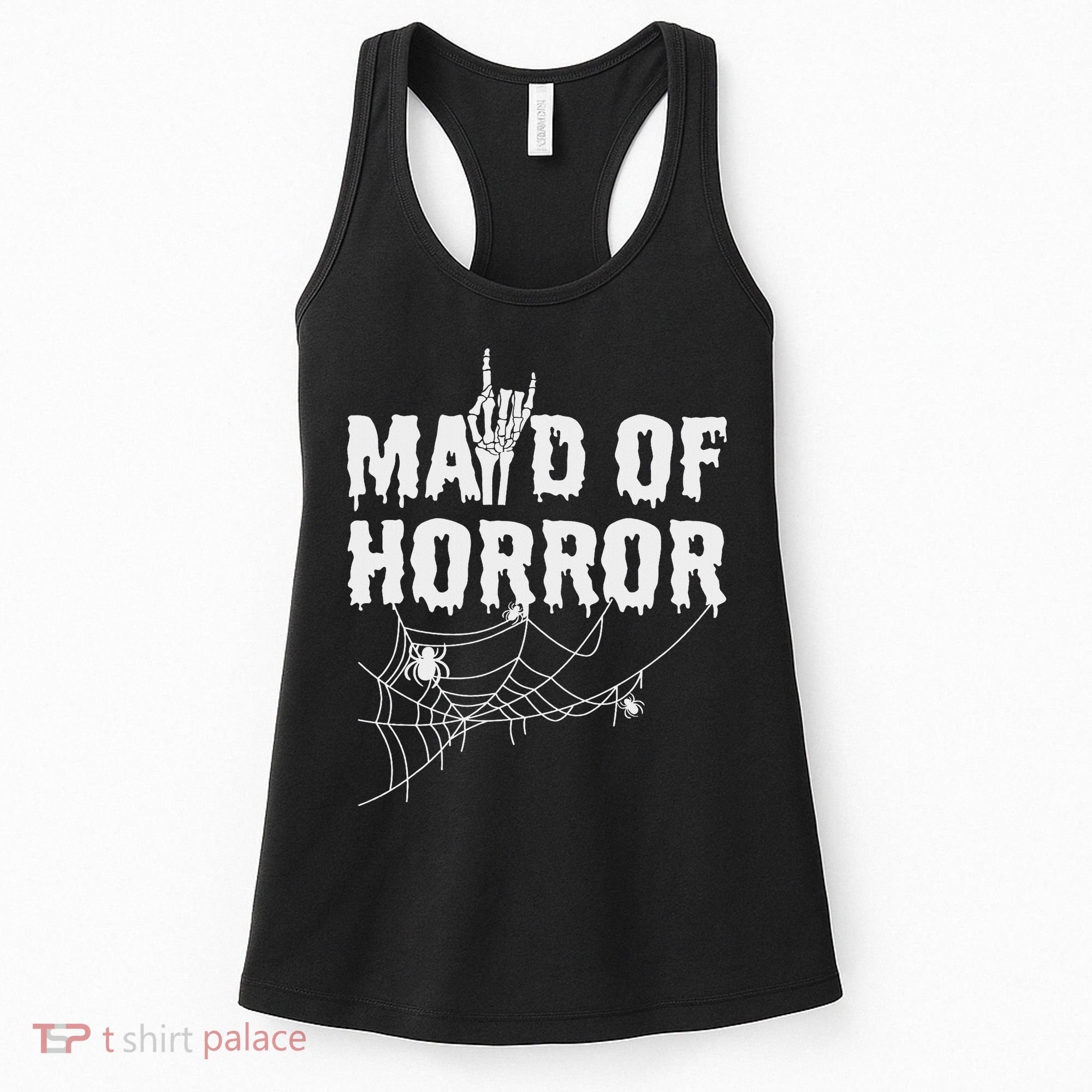 Maid Of Horror Bride Bridesmaid Halloween Bachelorette Women's Tank Top