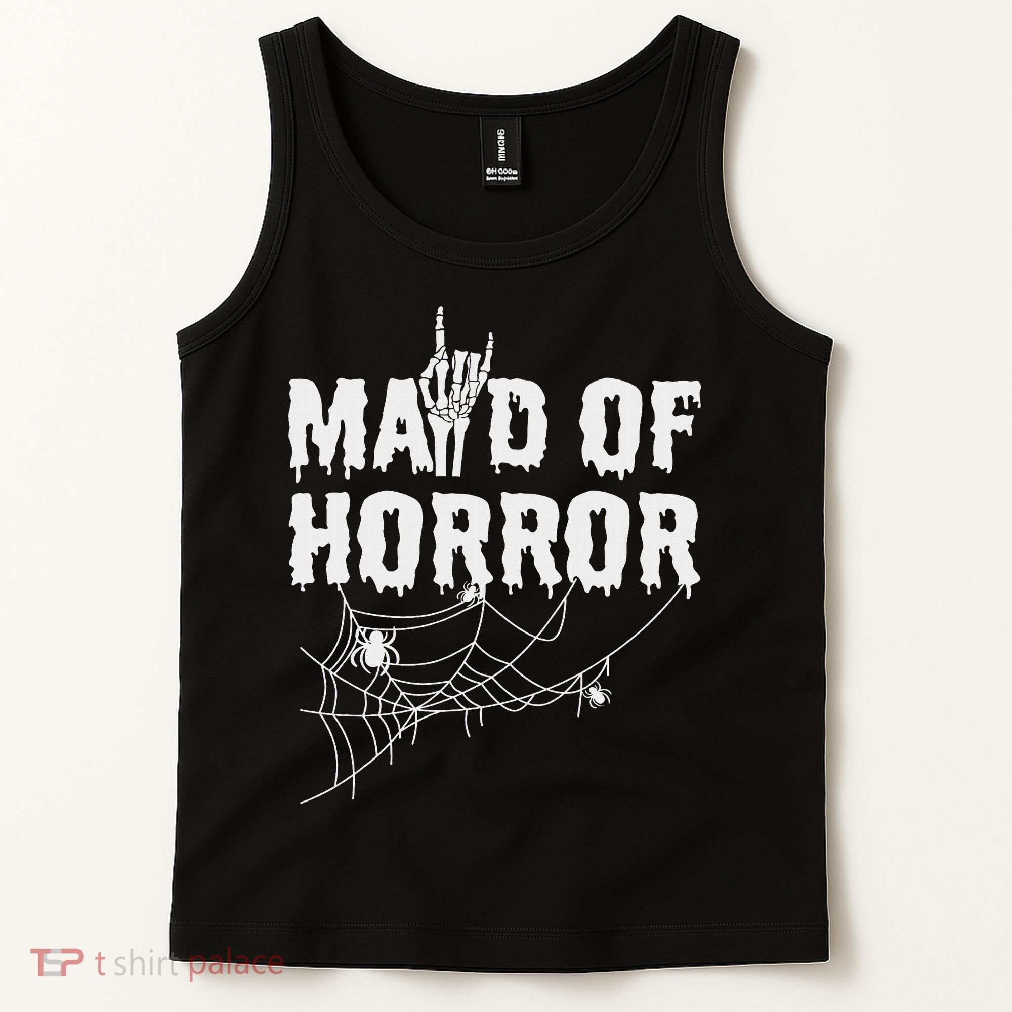 Maid Of Horror Bride Bridesmaid Halloween Bachelorette Tank Top