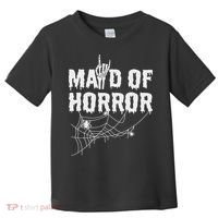Maid Of Horror Bride Bridesmaid Halloween Bachelorette Toddler T-Shirt thumb 0