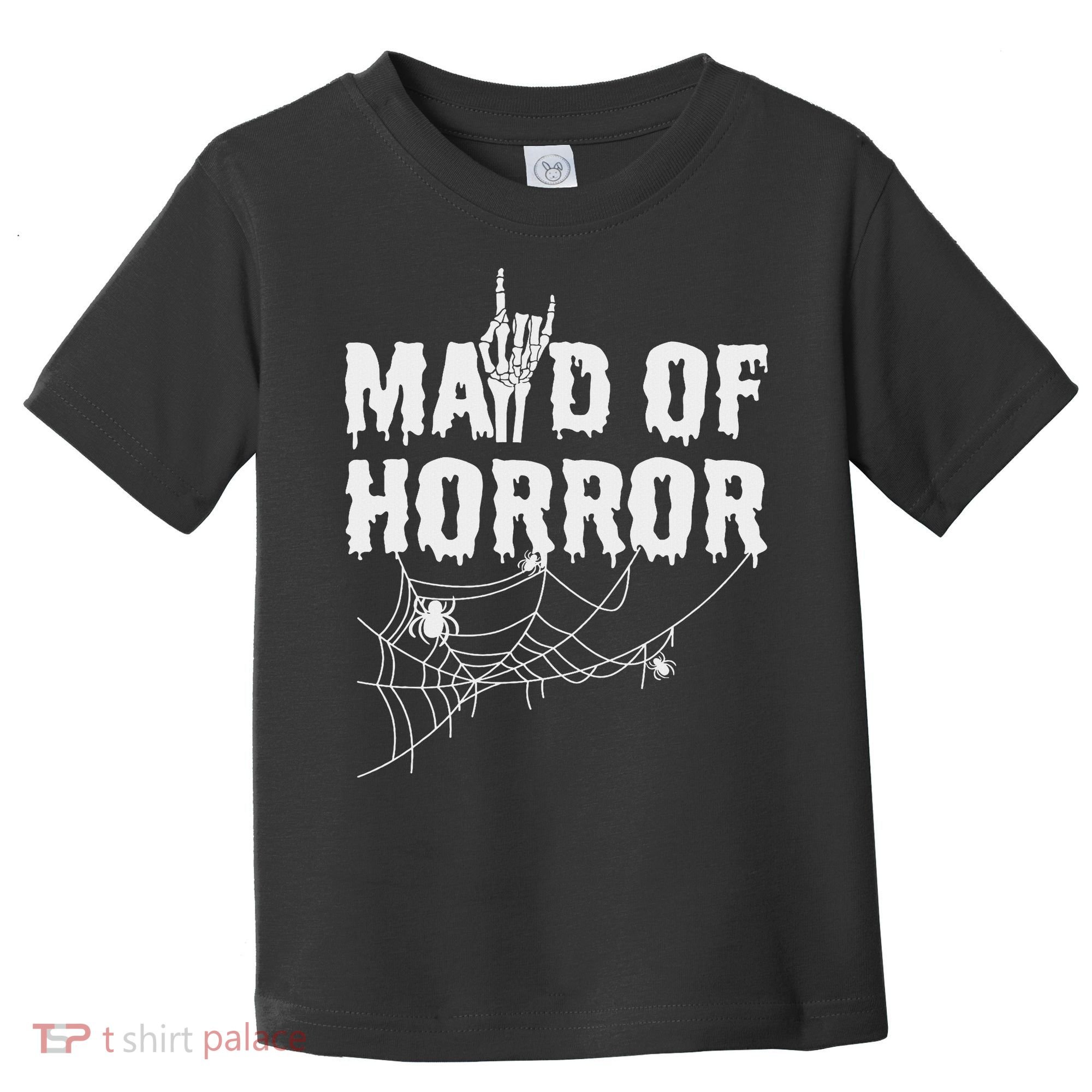 Maid Of Horror Bride Bridesmaid Halloween Bachelorette Toddler T-Shirt