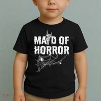 Maid Of Horror Bride Bridesmaid Halloween Bachelorette Toddler T-Shirt thumb 2