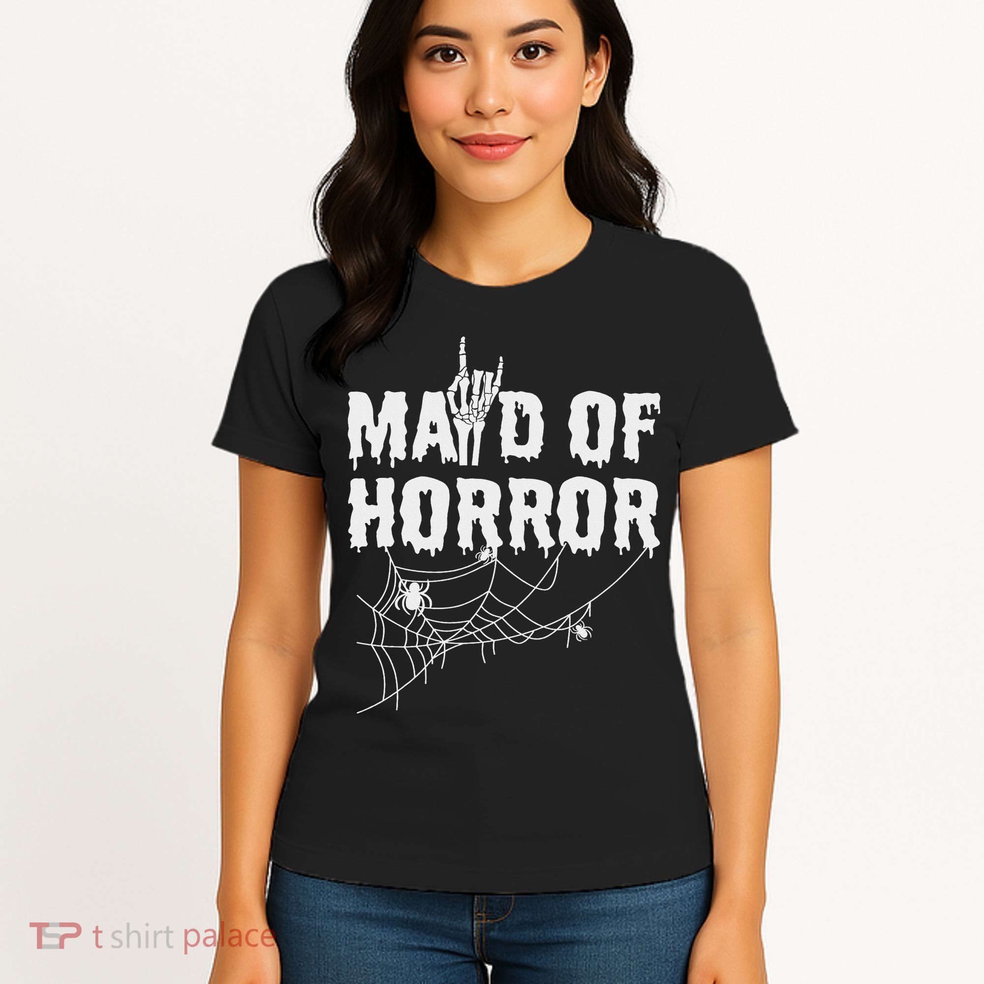 Maid Of Horror Bride Bridesmaid Halloween Bachelorette Women's T-Shirt