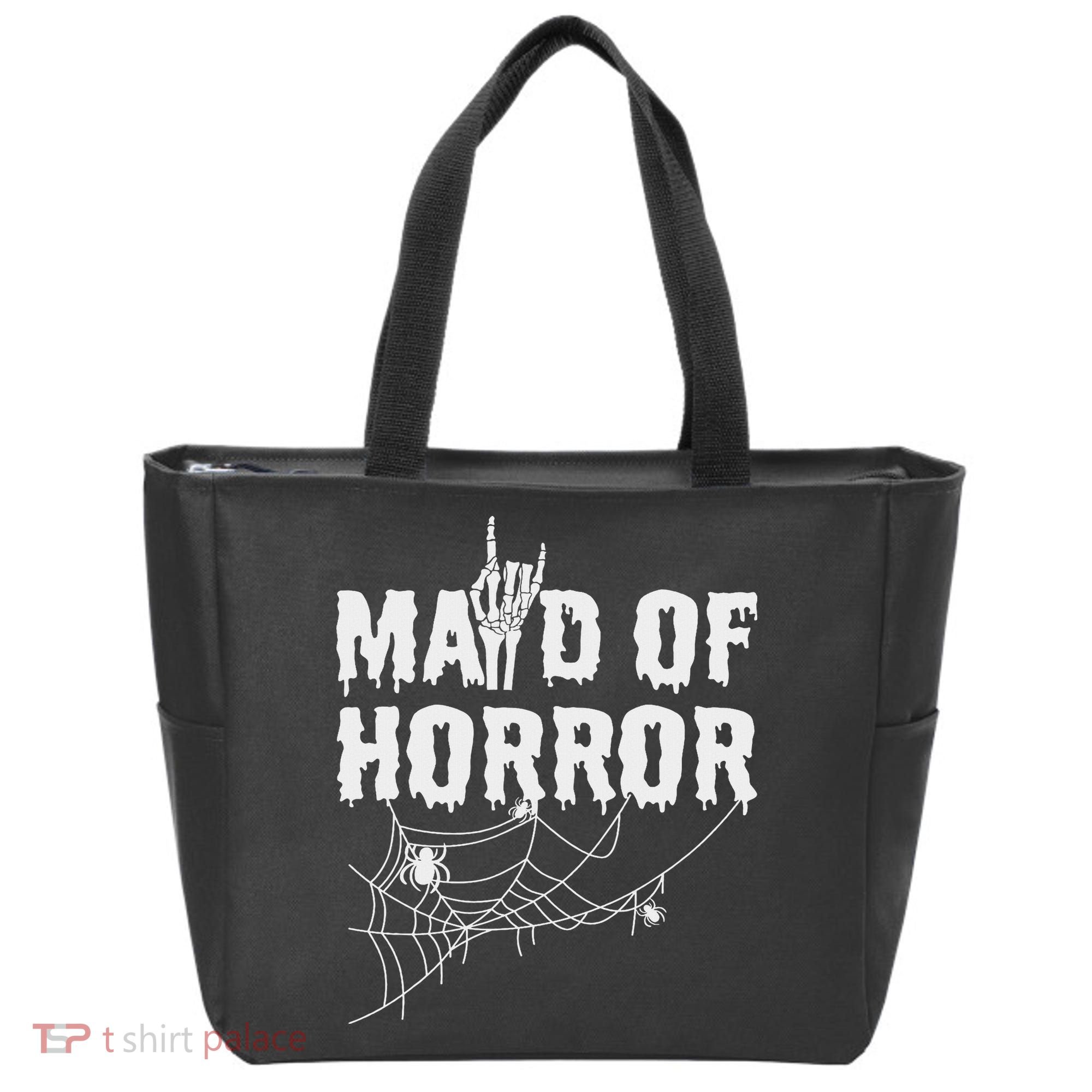 Maid Of Horror Bride Bridesmaid Halloween Bachelorette Tote Bag