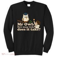Mr Owl How Many Licks Does It Take Funny Sweatshirt thumb 0