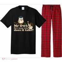 Mr Owl How Many Licks Does It Take Funny Pajama Set thumb 0