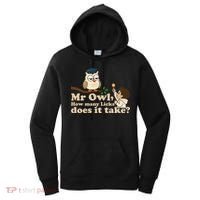 Mr Owl How Many Licks Does It Take Funny Women's Hoodie thumb 0