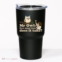 Mr Owl How Many Licks Does It Take Funny Tumbler thumb 0