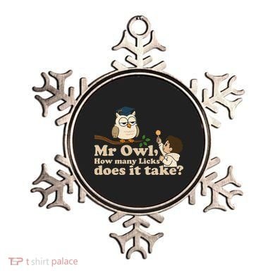 Mr Owl How Many Licks Does It Take Funny Ornament