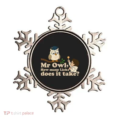 Mr Owl How Many Licks Does It Take Funny Ornament