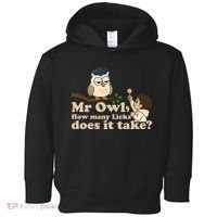 Mr Owl How Many Licks Does It Take Funny Toddler Hoodie thumb 0