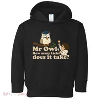 Mr Owl How Many Licks Does It Take Funny Toddler Hoodie thumb 0