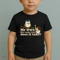 Mr Owl How Many Licks Does It Take Funny Toddler T-Shirt thumb 2