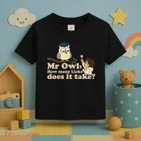 Mr Owl How Many Licks Does It Take Funny Toddler T-Shirt thumb 3