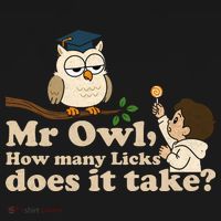 Mr Owl How Many Licks Does It Take Funny Kids T-Shirt thumb 4