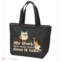 Mr Owl How Many Licks Does It Take Funny Tote Bag thumb 3