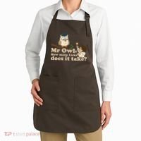 Mr Owl How Many Licks Does It Take Funny Apron thumb 2