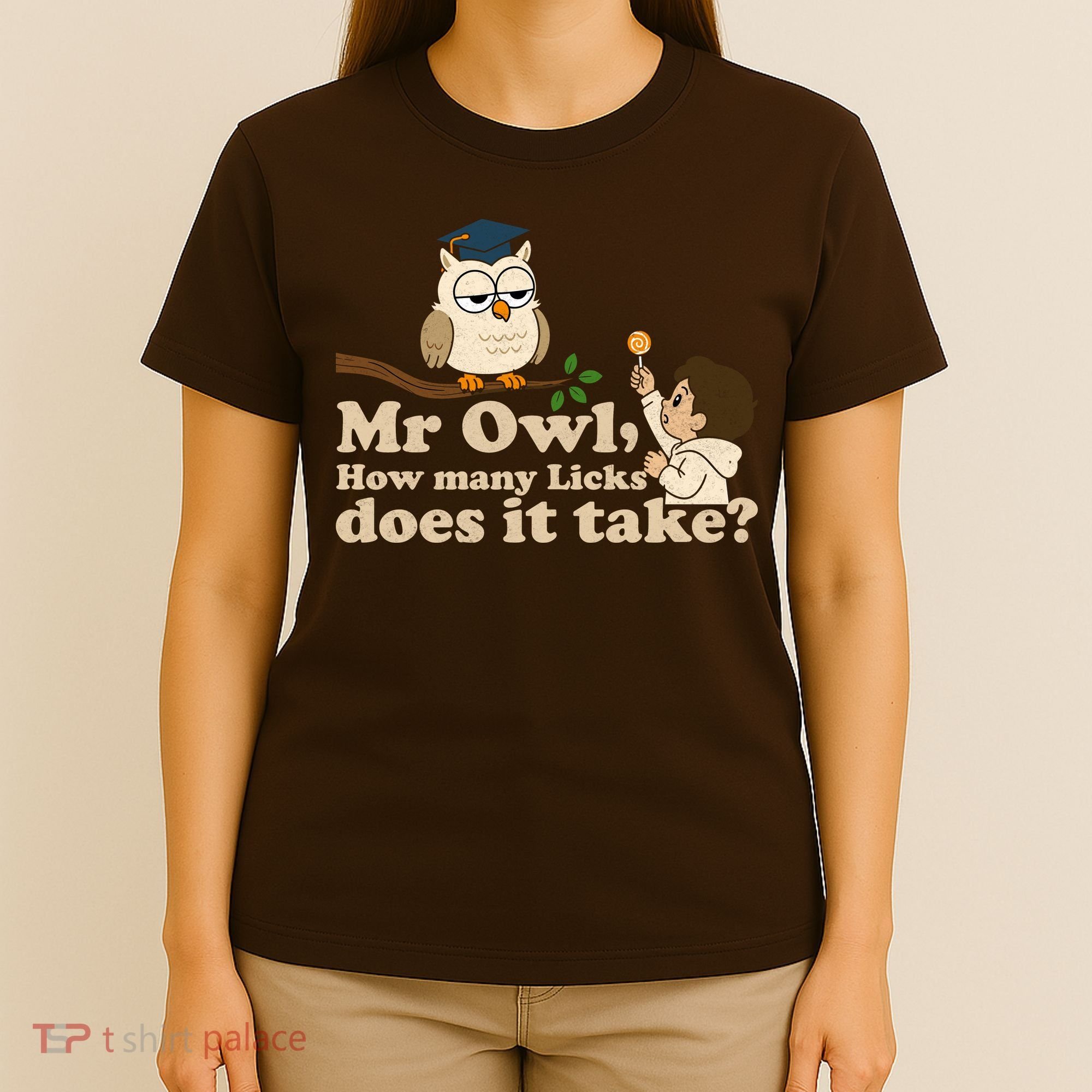 Mr Owl How Many Licks Does It Take Funny T-Shirt