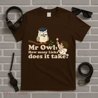 Mr Owl How Many Licks Does It Take Funny T-Shirt thumb 5