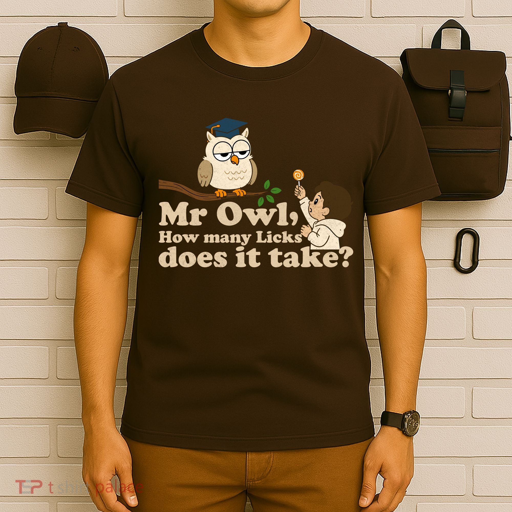 Mr Owl How Many Licks Does It Take Funny T-Shirt