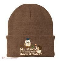 Mr Owl How Many Licks Does It Take Funny Beanie thumb 0