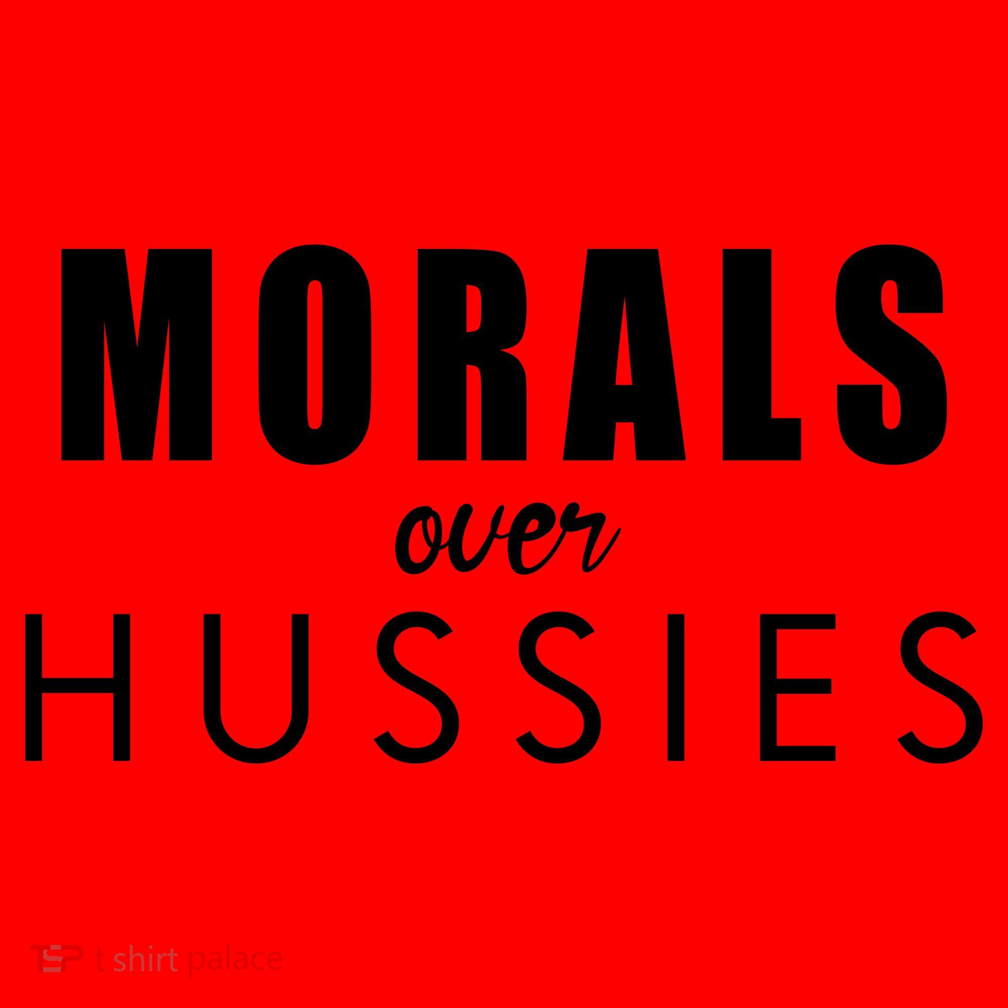 Morals Over Hussies Santa Hat