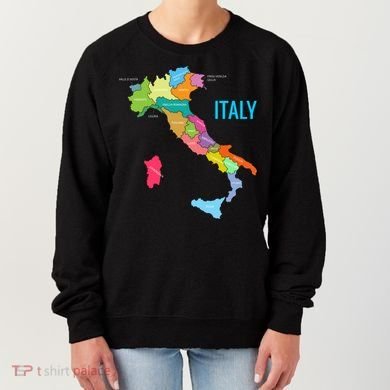 Map Of Italy Women's Sweatshirt