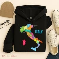 Map Of Italy Hoodie thumb 4