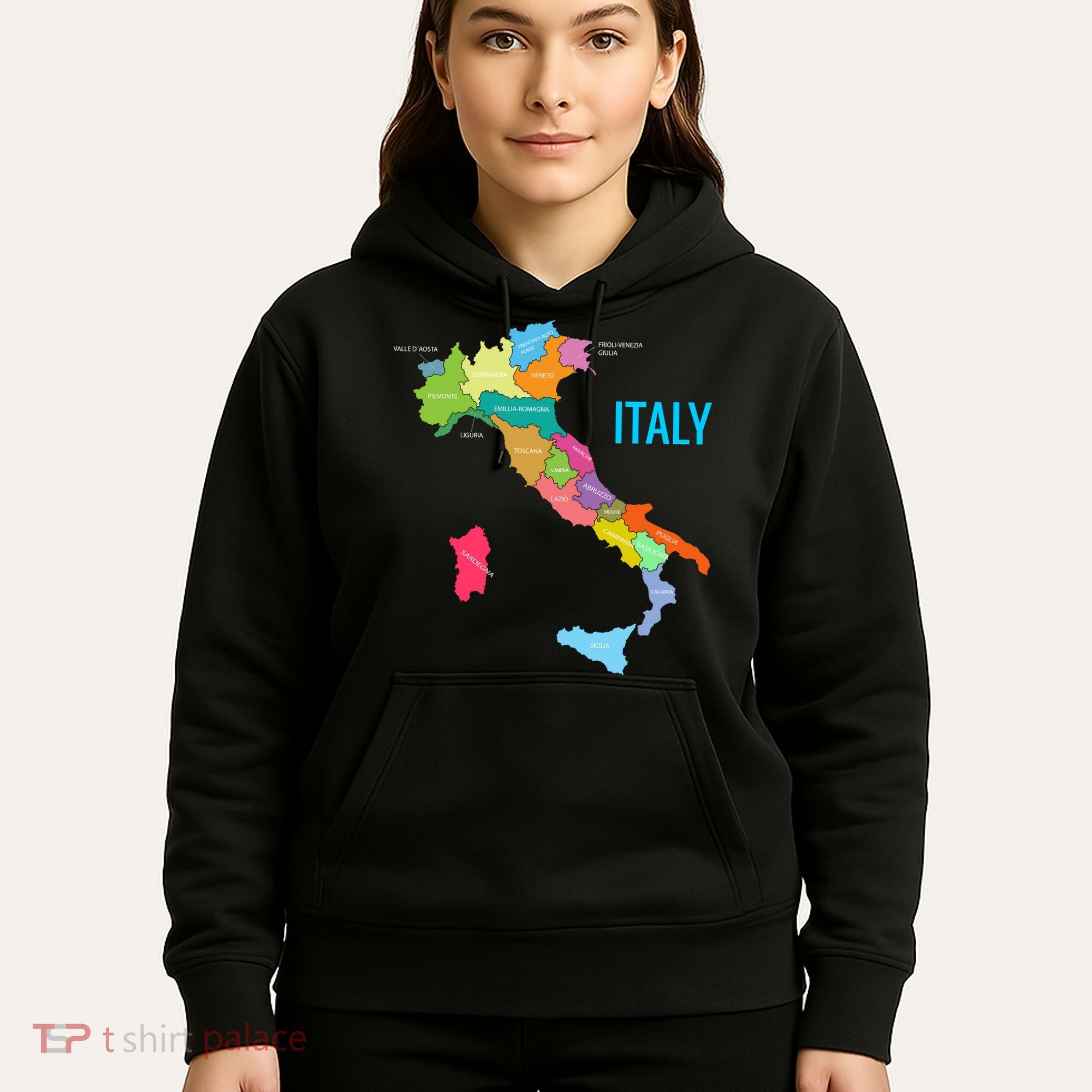 Map Of Italy Hoodie