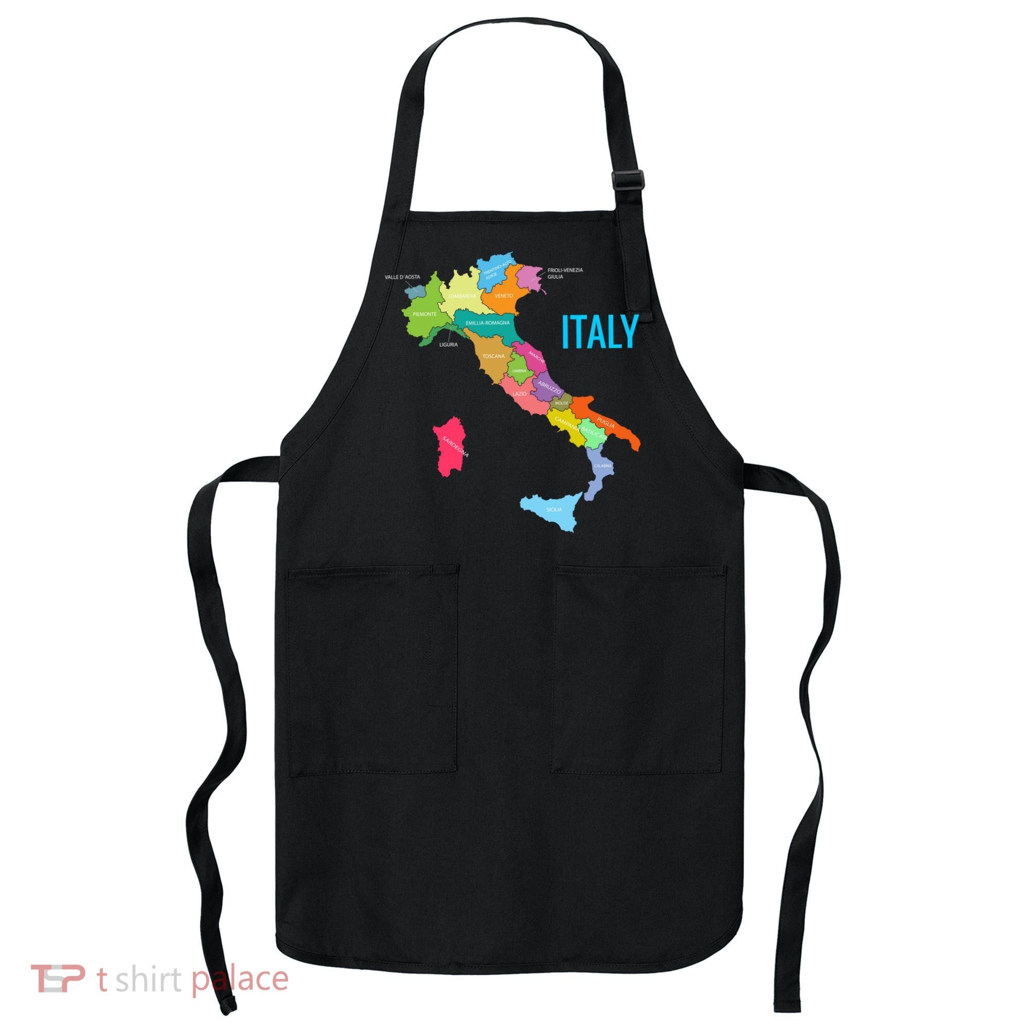 Map Of Italy Apron