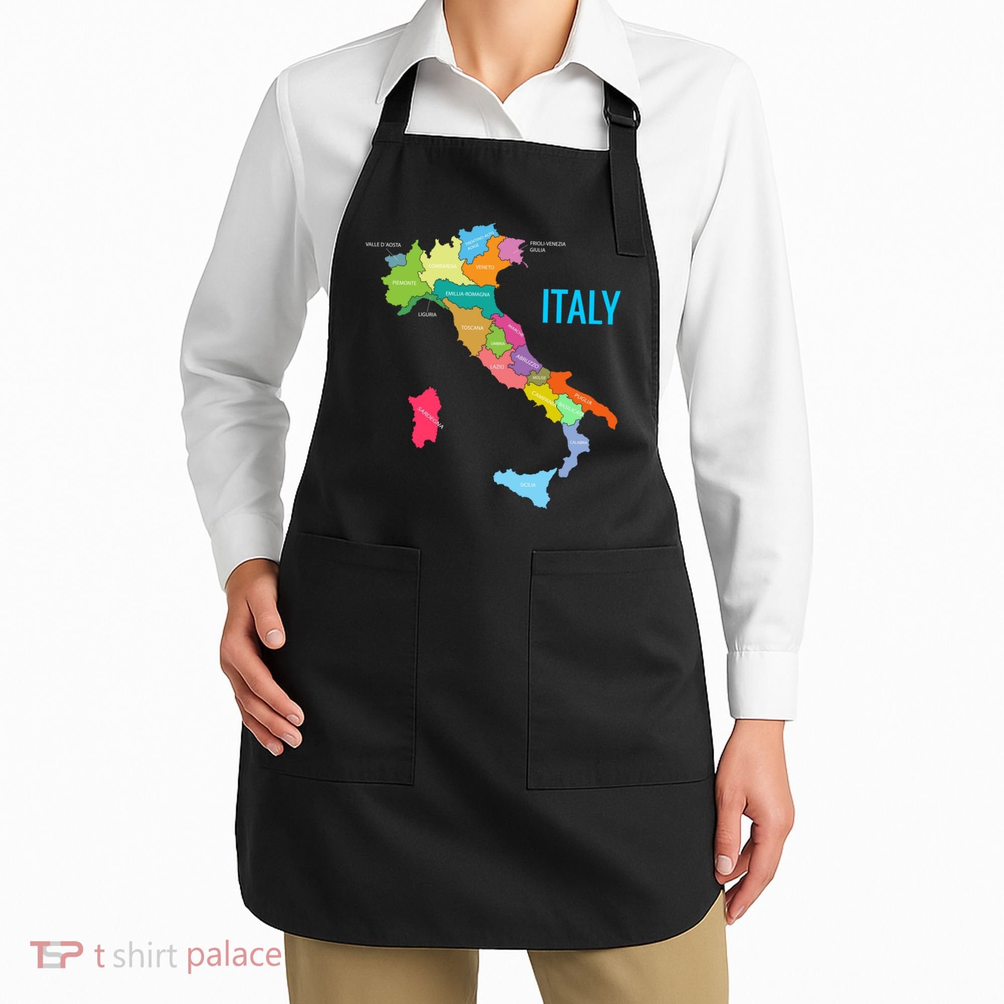 Map Of Italy Apron