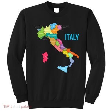 Map Of Italy Sweatshirt